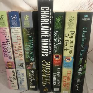 Charlaine harris lot of 7 books grave midnight series